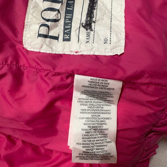 Polo Ralph Lauren Toddler Girl's 2/2T Water-Repellent 650 Fill‎ Down Jacket Pink - Picture 13 of 13